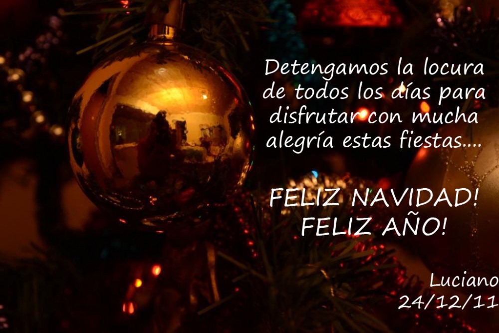 "Felices Fiestas" de Luciano Rodriguez