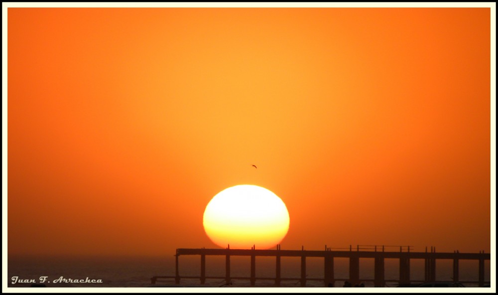 "ATARDECER EN NECOCHEA" de Juan Francisco Arrachea