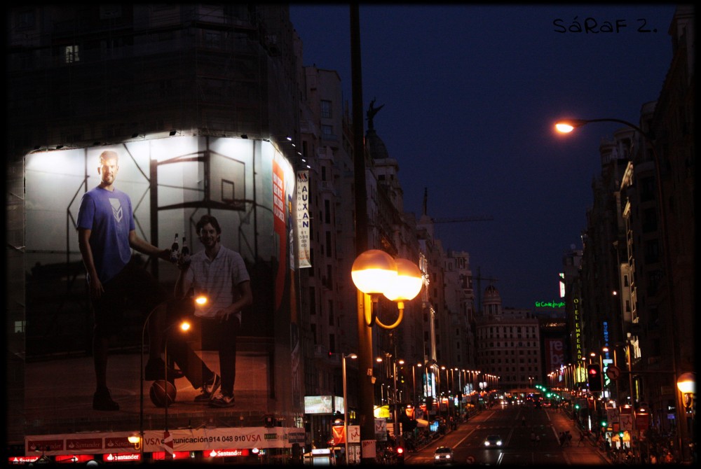 "Madrid nocturna" de Sraf Zapata