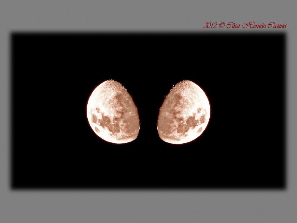 "Mis 2 lunas + hermosas y queridas" de Csar Hernn Cassina