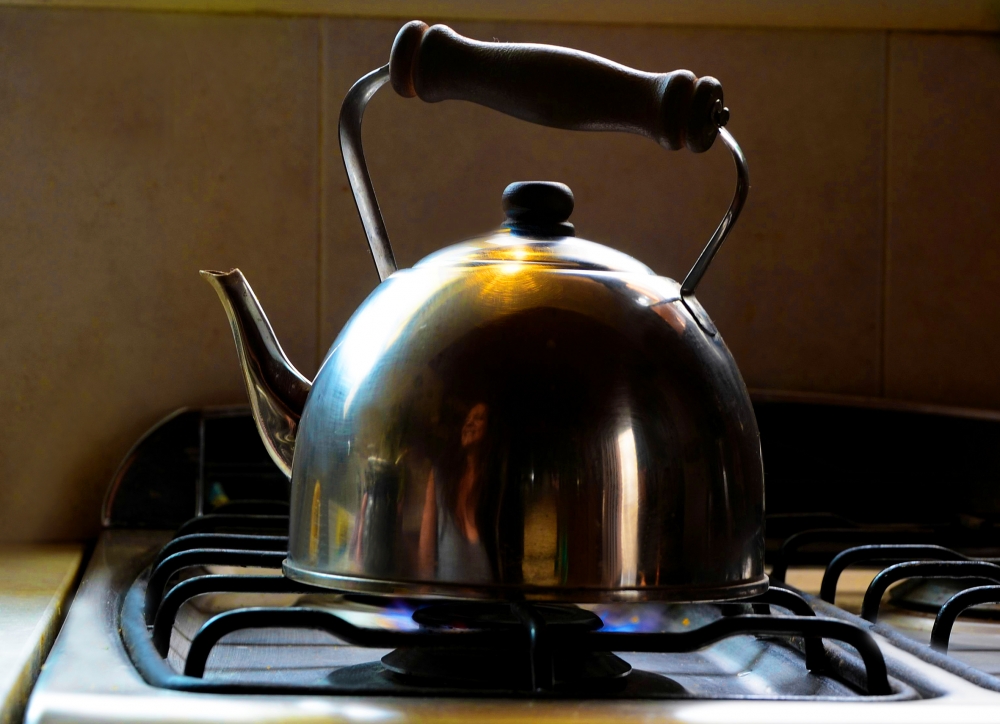 "Tomando mate en mi cocina" de Marcela Tobio