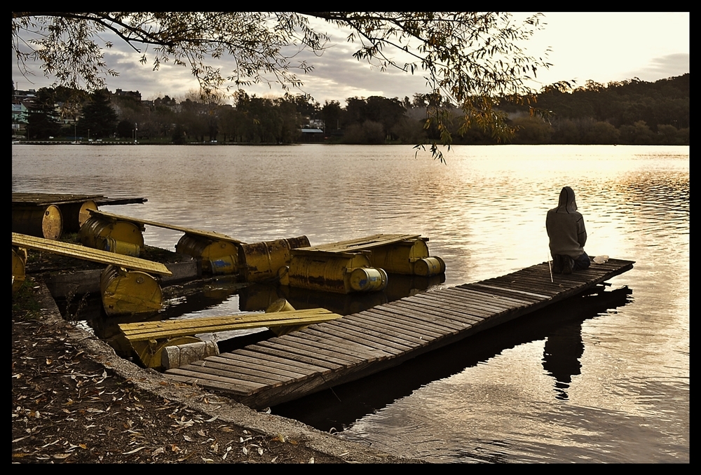 "El pescador solitario" de Bernarda Ballesteros