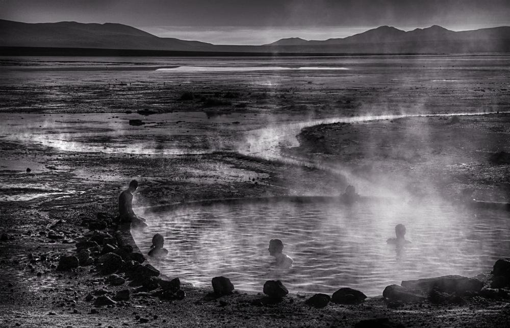 "Anocheciendo en el desierto de Atacama" de Claudio Margolin