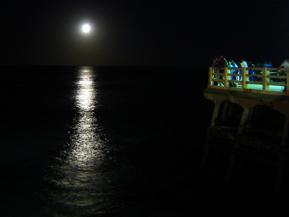 "La luna, la noche, la gente." de Roberto Velazquez