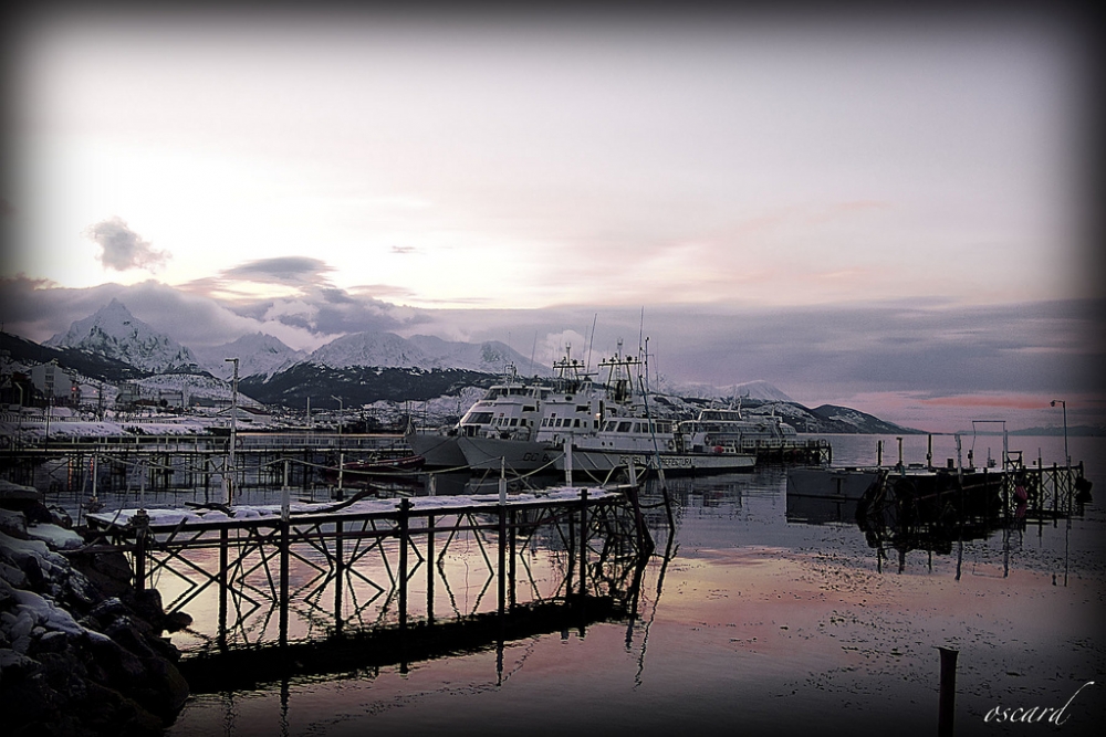 "Muelle en calma" de Oscar Roberto Domnguez