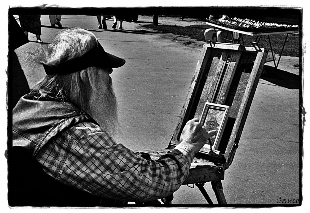 "Viejo pintor" de Anala Cayolo