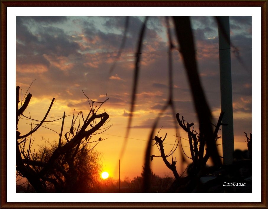 "Un atardecer desde el patio de mi casa!" de Maria Laura Bausa