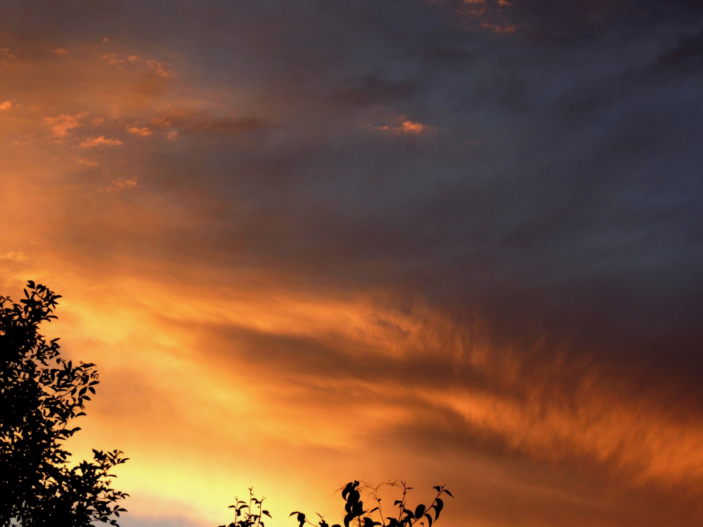 "Atardecer tormentoso." de Sandra M Garcia