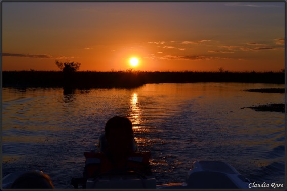 "Atardecer en los Esteros" de Claudia Rose