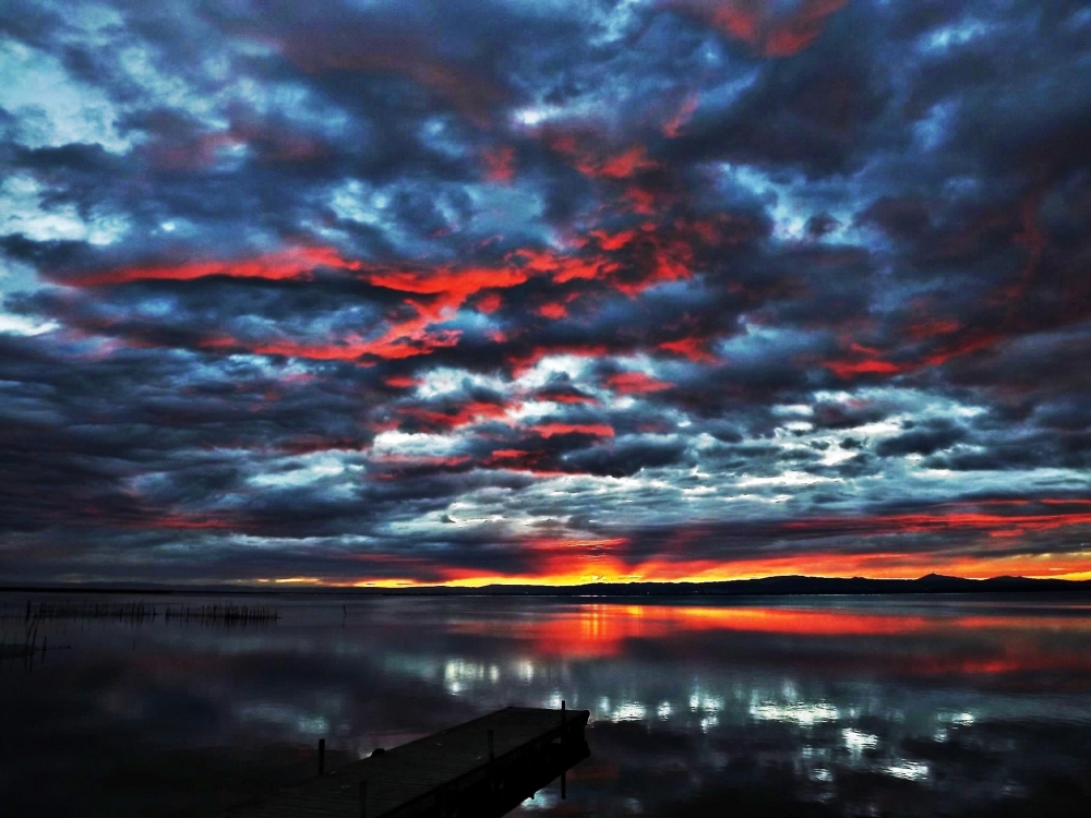 "atardecer de invierno (albufera de valencia)" de Pascual Navarro