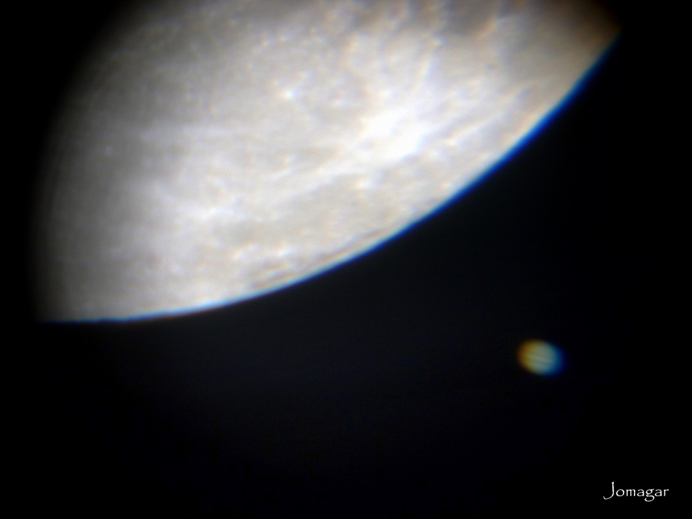 "Luna y Jupiter II (Astrofotografia)" de Jos Matas Garcia