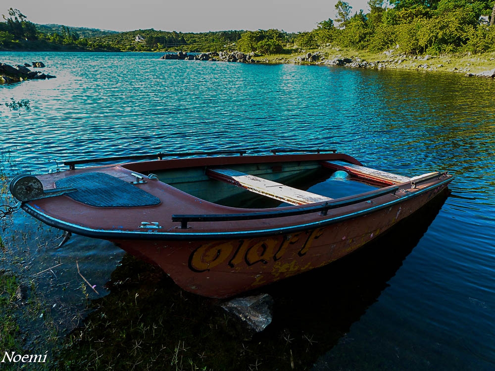 "Lago y Lancha" de Lidia Noemi Olivera