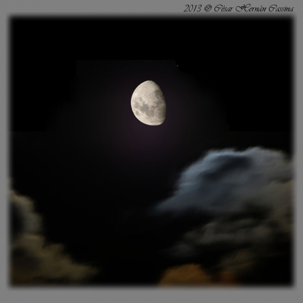 "Jupiter y nuestra luna hoy" de Csar Hernn Cassina