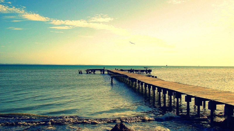 "El muelle y el mar" de Pablo Luchino