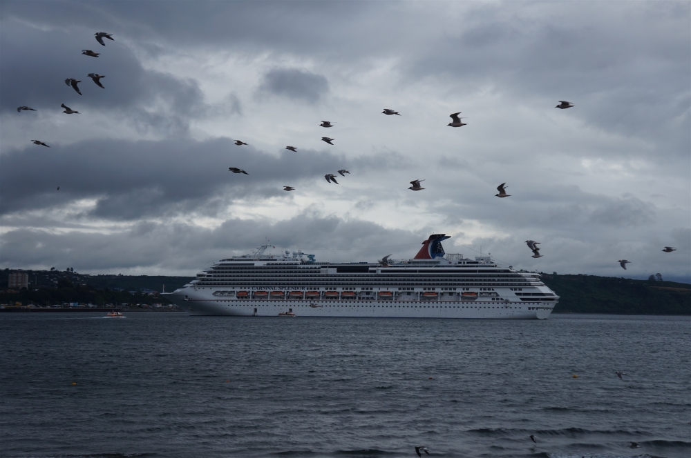 "gaviotas y barco..." de Ruben Alex Villarroel