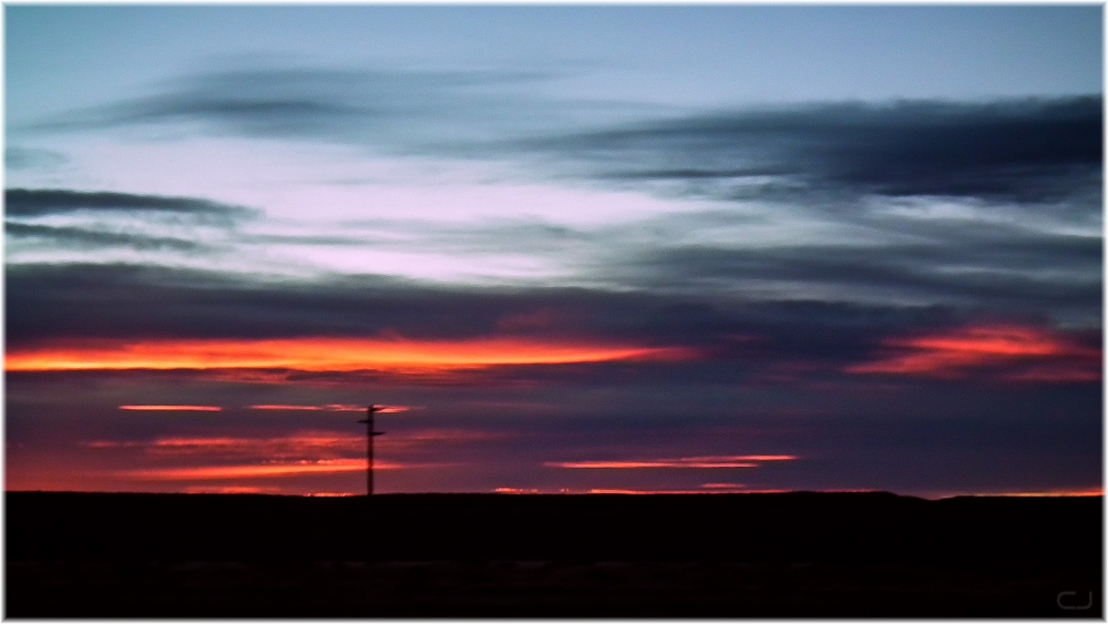 "Atardecer en la ruta 3" de Claudio Jord