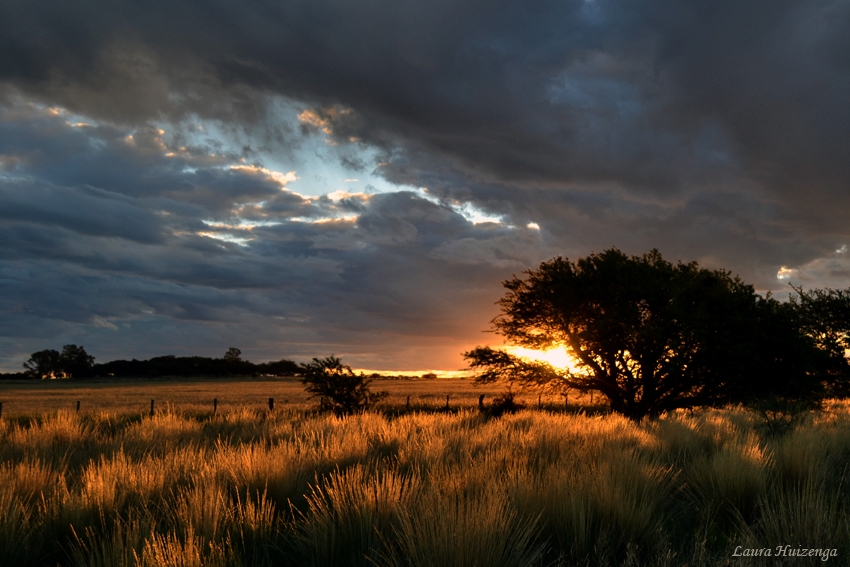 "Atardecer tormentoso" de Laura Noem Huizenga