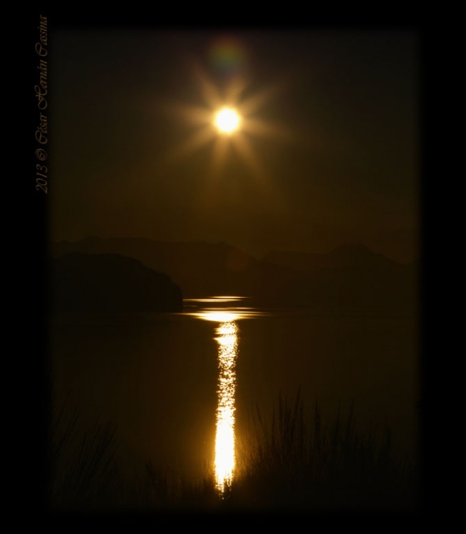 "Atardecer en Nahuel Huapi" de Csar Hernn Cassina