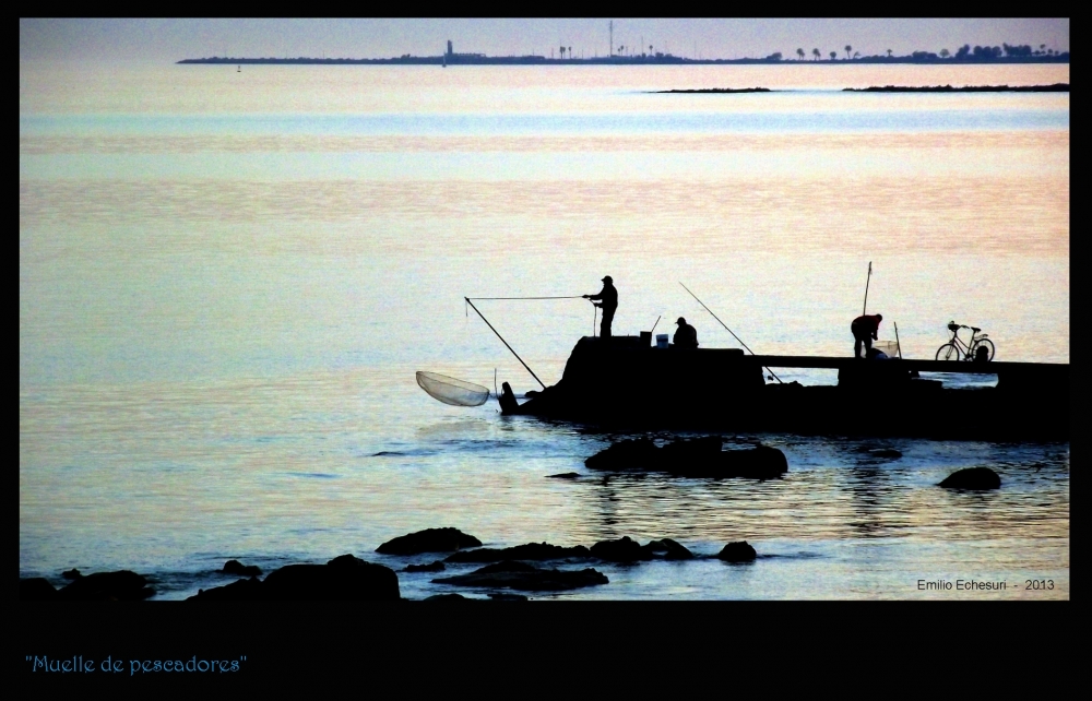 "Muelle de pescadores" de Emilio Echesuri