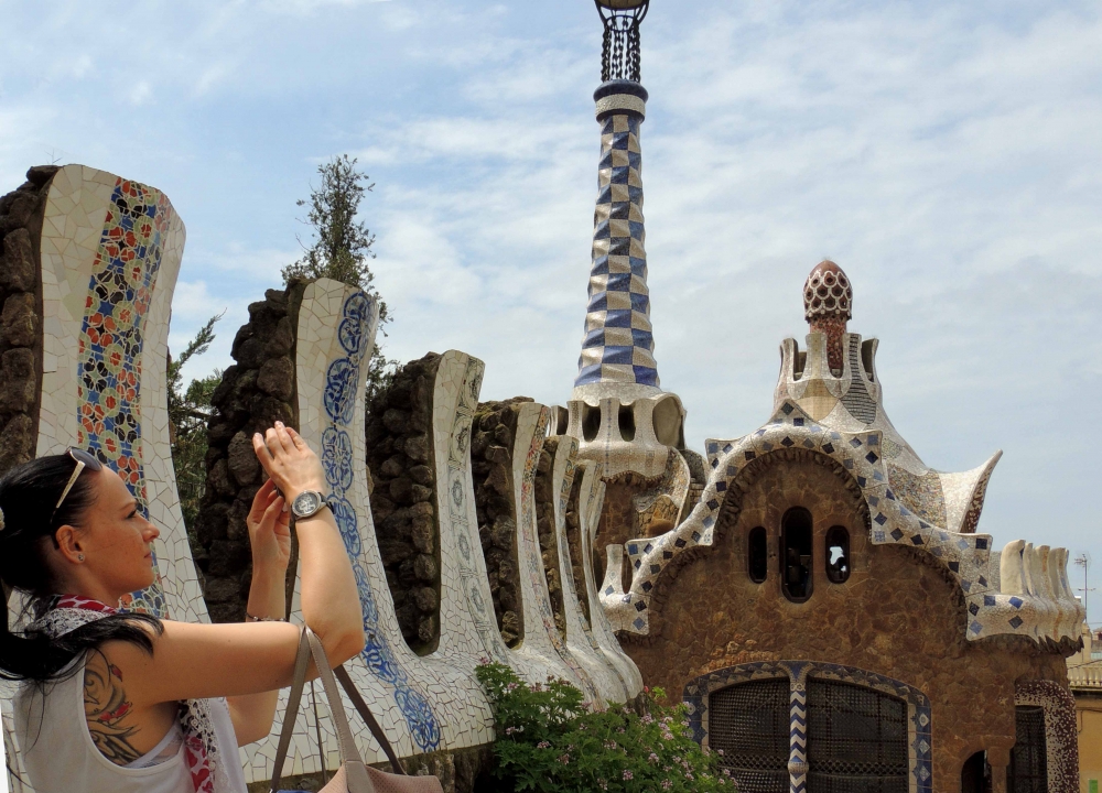 "Fotografiando en Parque Guell (Barcelona)" de Ricardo Lagrange