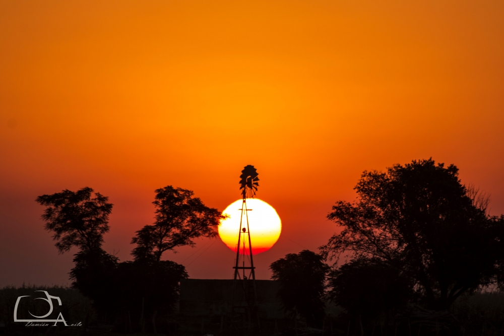 "Atardecer en el campo" de Damin Avila