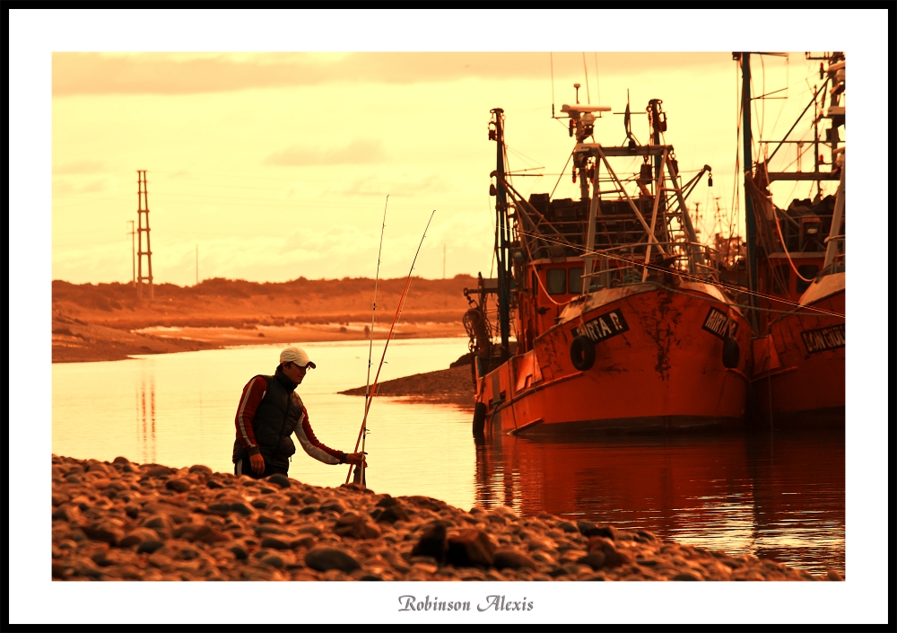 "Pescadores enfrentados" de Robinson Palleres