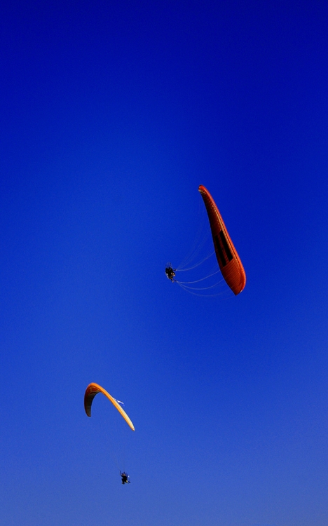 "Parapentes in blue" de Alberto Jara