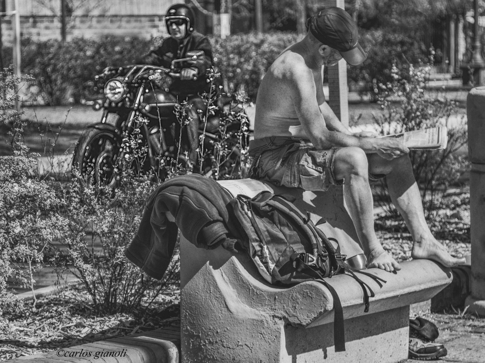 "Estilos, el lector y el motociclista" de Carlos Gianoli