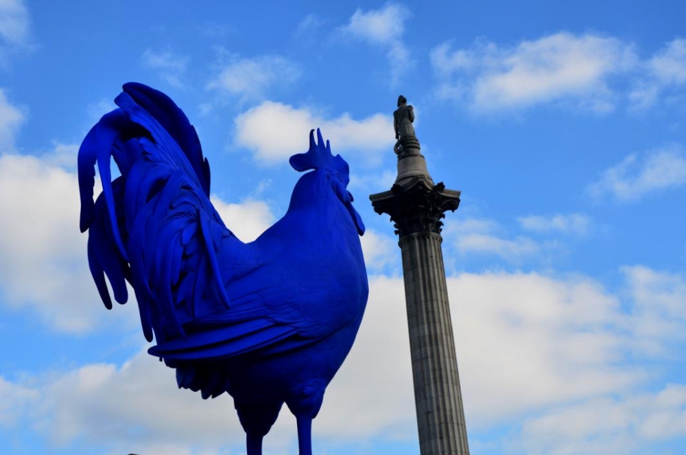 "En Trafalgar Square, Londres." de Patxi Larrauri