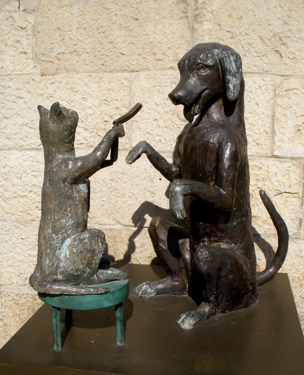 "perro y gato" de Tzvi Katz