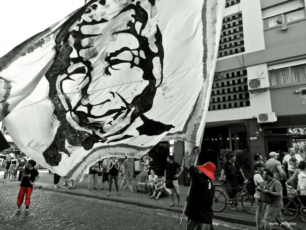 "Mandela Flamea En Lo Ms Alto" de Andrea Pellegrini