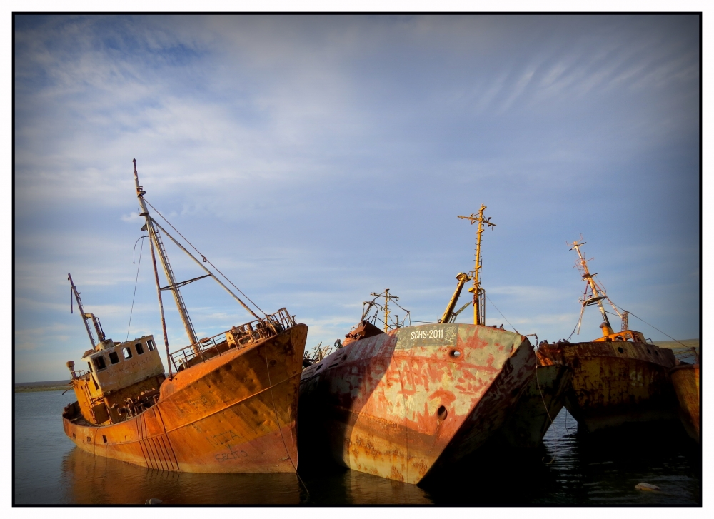 "Cementerio de barcos" de Erika Oostdyk