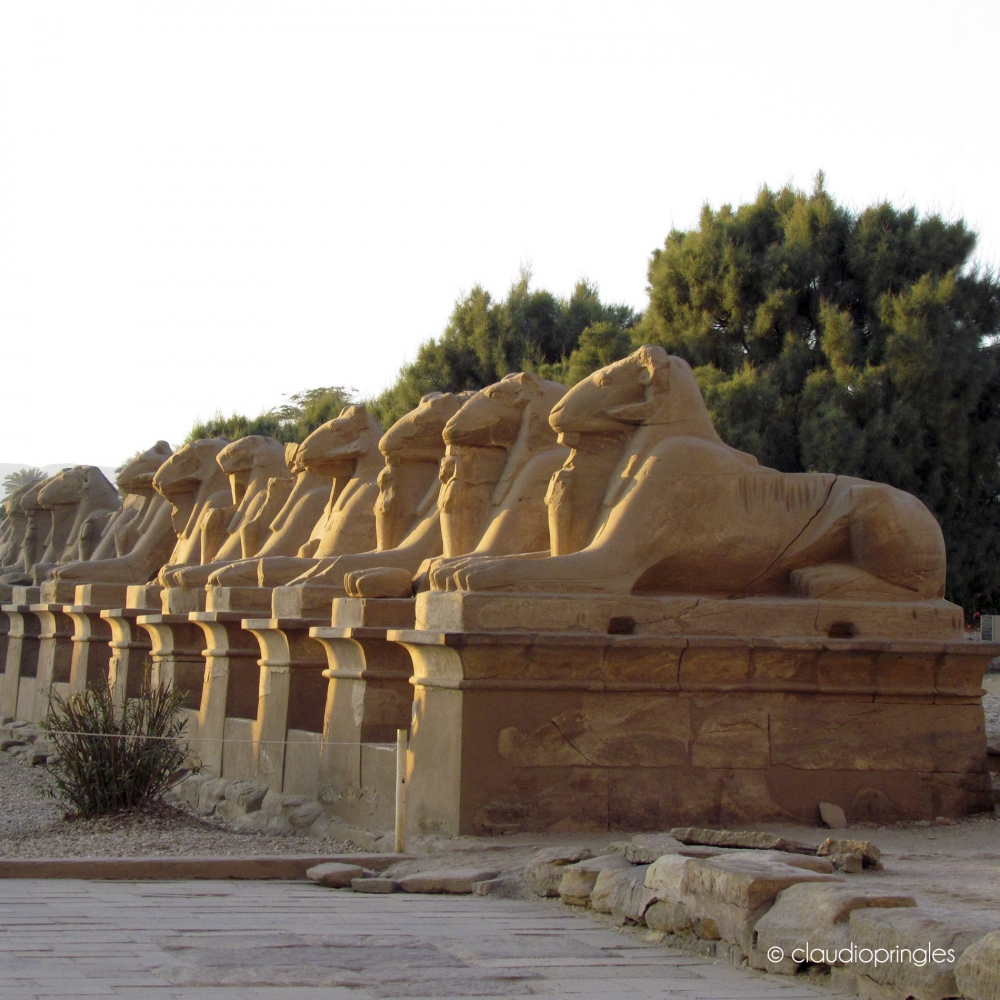 "Avenida de las Esfinges, Karnak" de Claudio Pringles