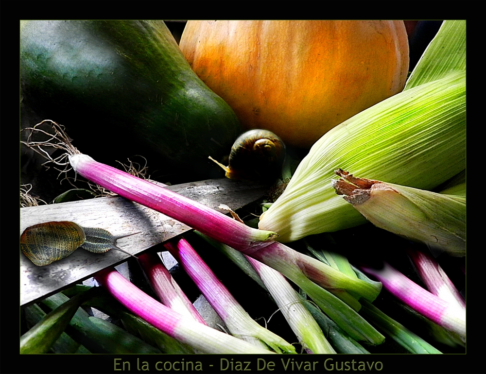 "En la cocina - Diaz de vivar gustavo" de Gustavo Diaz de Vivar