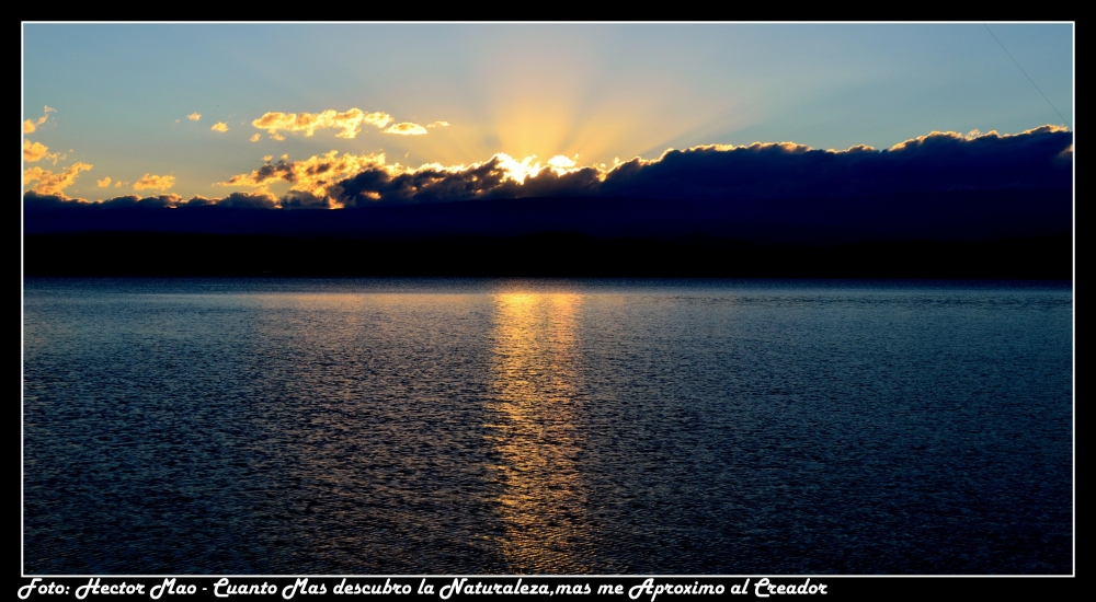 "Cuanto Mas descubro la Naturaleza mas....." de Hector Mao