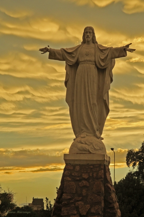 "Cristo Redentor santarroseo" de Laura Noem Huizenga