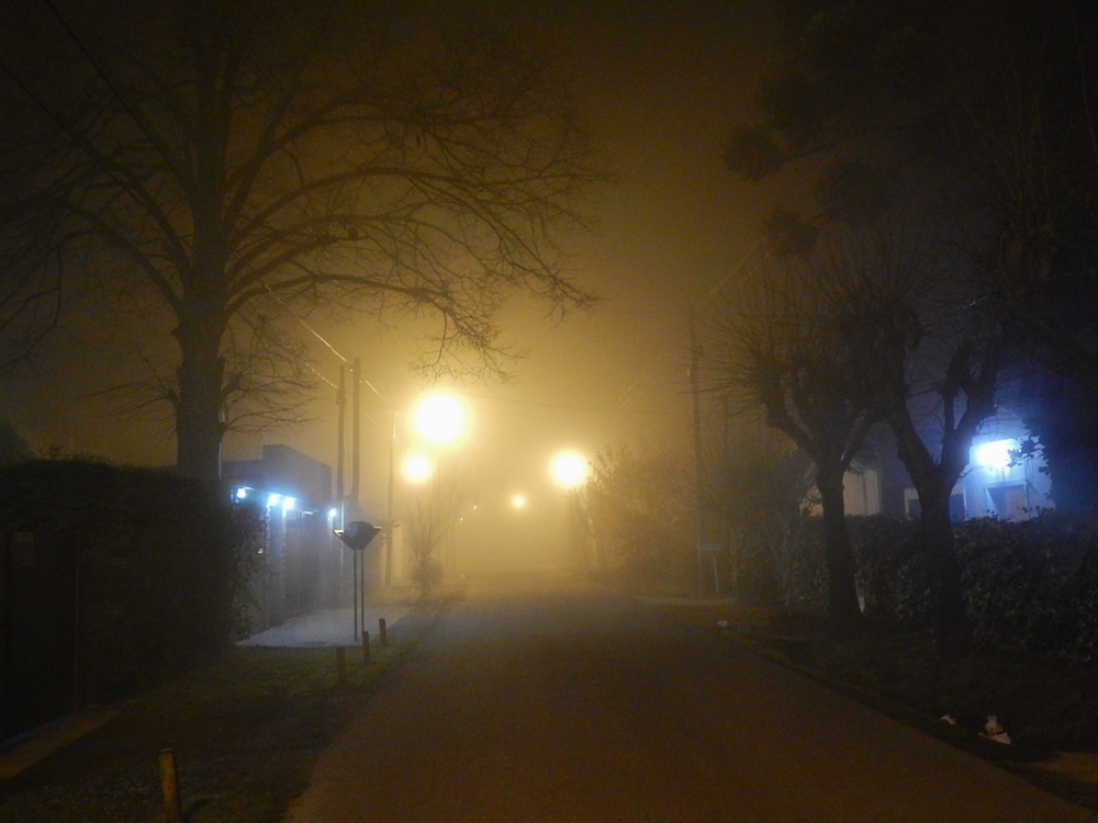 "La niebla de mi barrio, mquina mediante..." de Jos Luis Mansur
