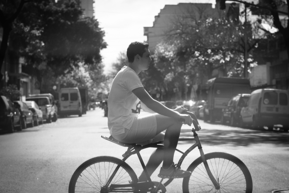 "Ciclista" de Sergio Bosco