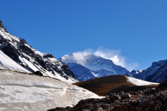 "Invierno...Cerro Aconcagua" de Silvia Emilia Guerra