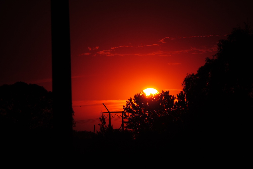 "`Atardecer en la ruta`" de Rosa Andrada