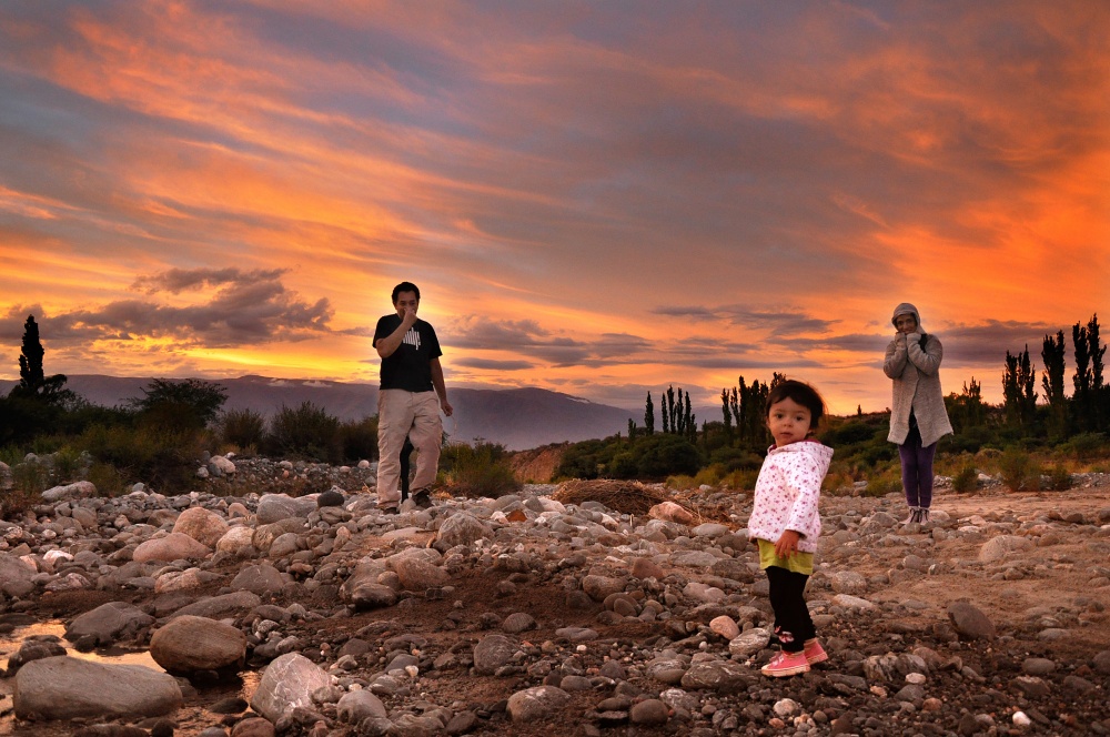 "Atardecer en Los Zazos, Amaicha del Valle" de Guillermo Daniel Ruarte