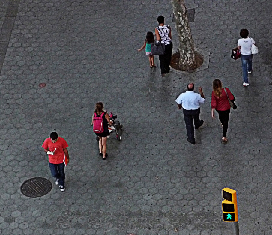 "Calle de Barcelona desde un 7mo. piso" de Ricardo S. Spinetto