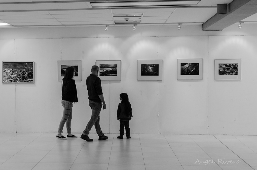 "Visitando la muestra" de Angel Rivero