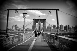 Cruzando el Brooklyn Bridge