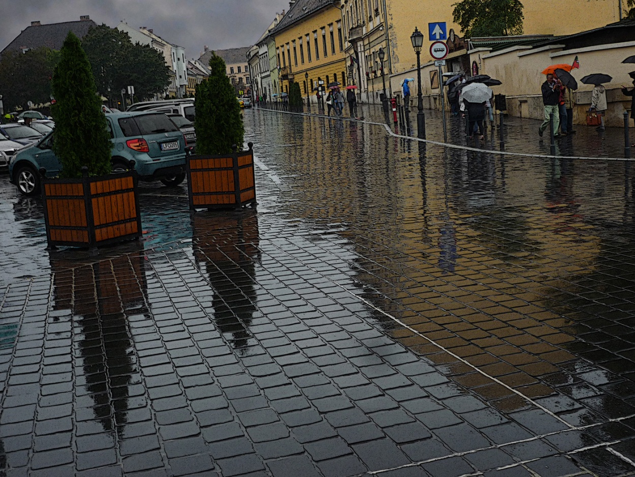 "Budapest lluviosa" de Ricardo S. Spinetto