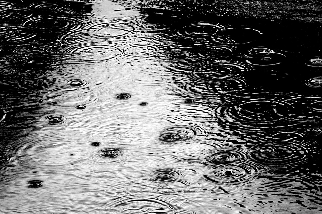 "Camino de Luz en la lluvia." de Ruben H. Bongianino