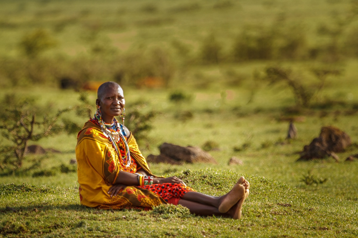 "Mujer Masai" de Angel Triana