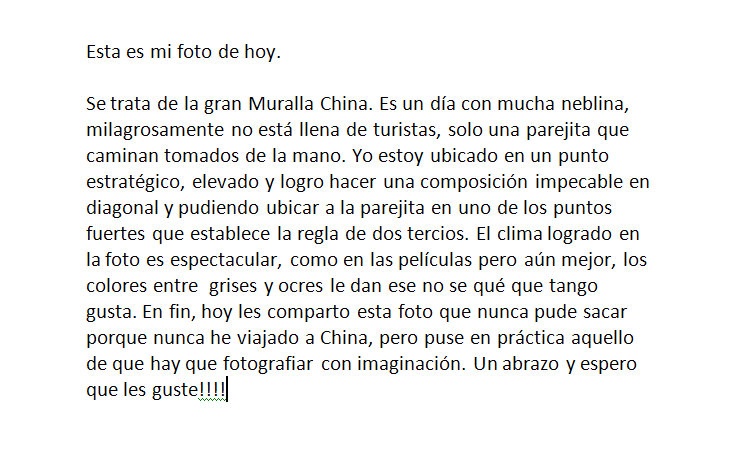 "La gran muralla china" de Julio Strauch