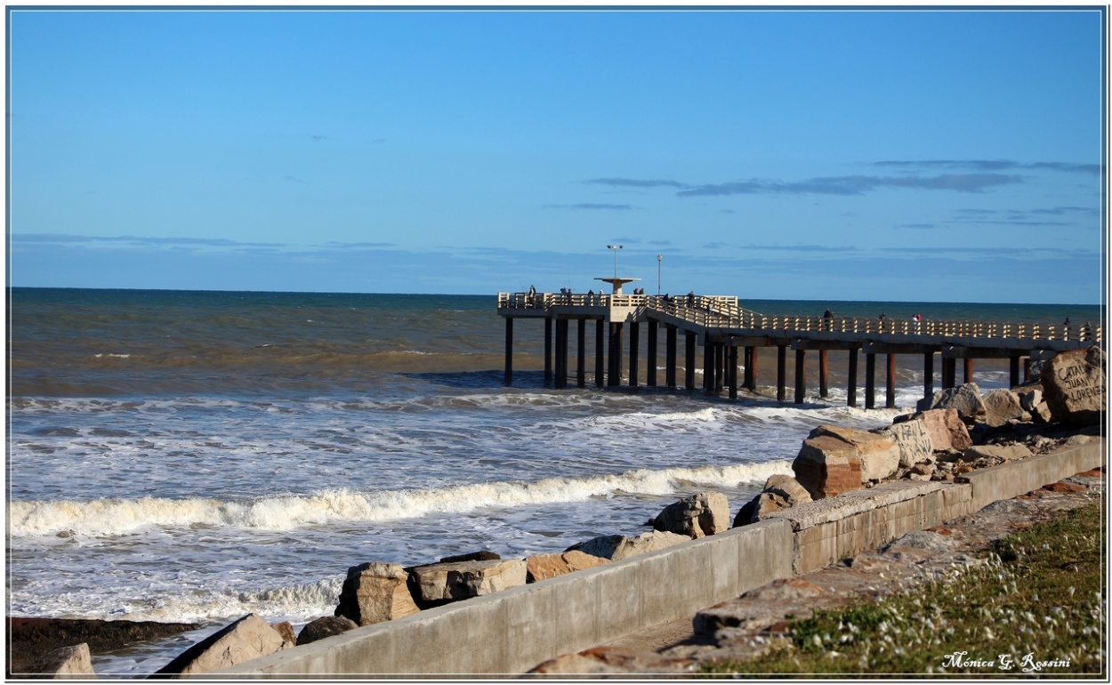 "Muelle de pescadores. Miramar" de Mnica Rossini