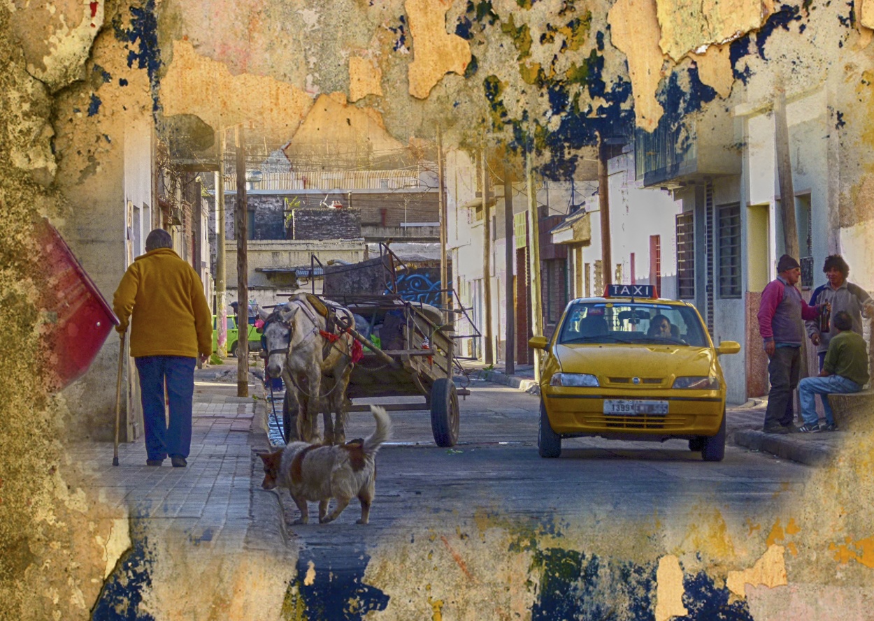 "Paisaje de barrio" de Carlos Alberto Funes